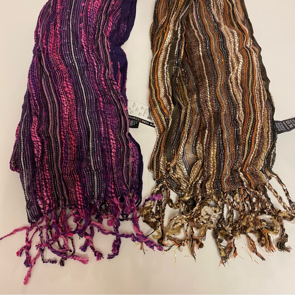 2 New York & Company Scarves (both are 6’ x 13”)